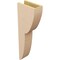 Ekena Millwork 5"W x 10"D x 30"H Thin Crestline Rough Cedar Woodgrain TimberThane Corbel, Primed Tan CORUR05X10X30CRERCPR - alternate 5